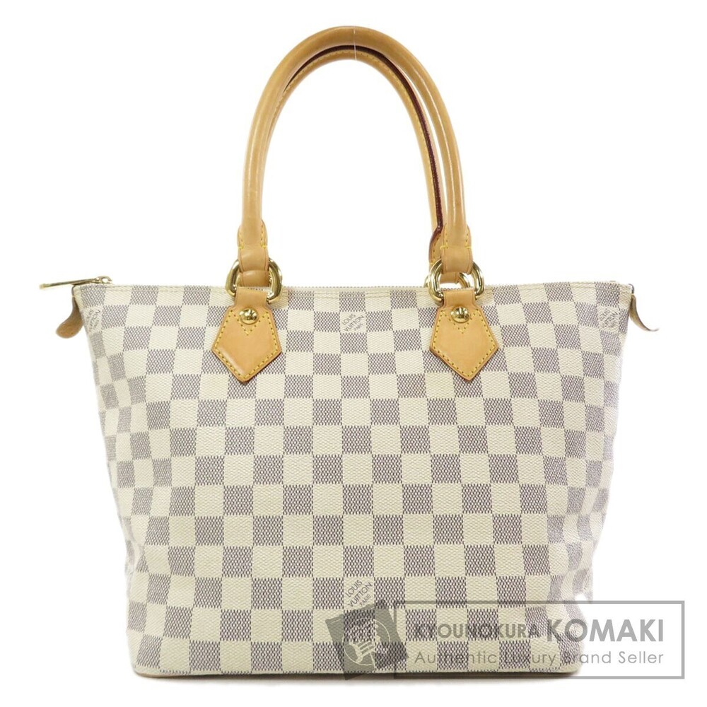 Louis Vuitton Saleya Tote Bag Damier Canvas Cream Tan